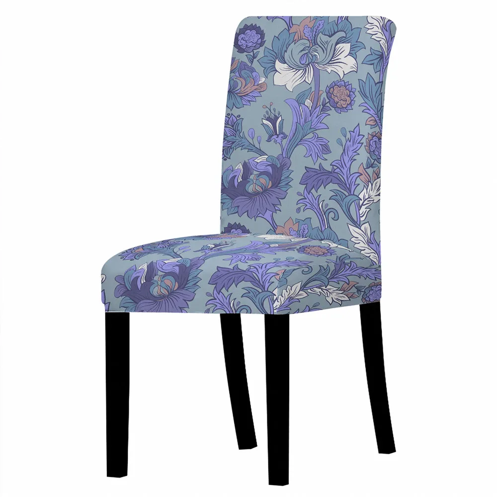 

Rustic Floral Print Home Decor Chair Cover Removable Anti-dirty Dustproof Stretch Chair Cover Chairs for Bedroom Dining Chairs