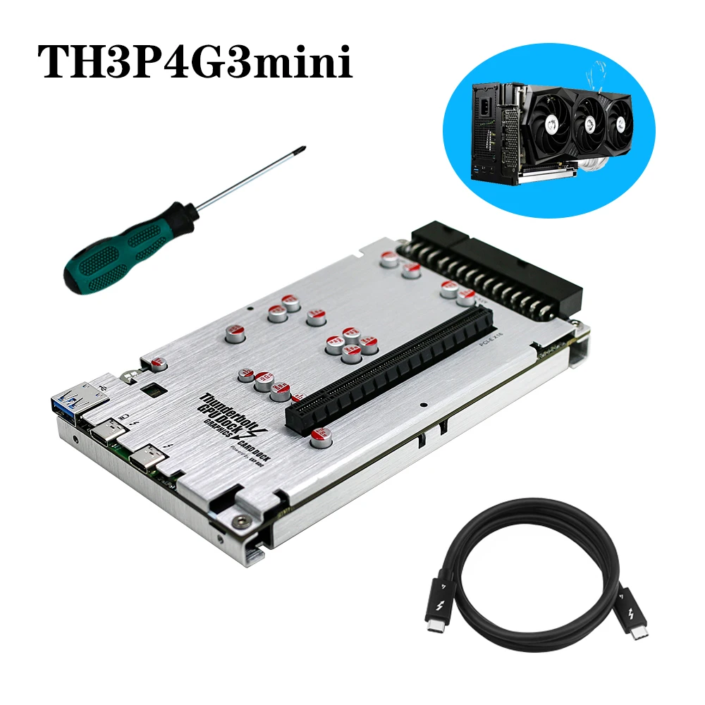 

TH3P4G3mini Thunderbolt-compatible GPU Dock Laptop Video Card To External Graphic Card For Notebook Macbook 40Gbps PD 60W