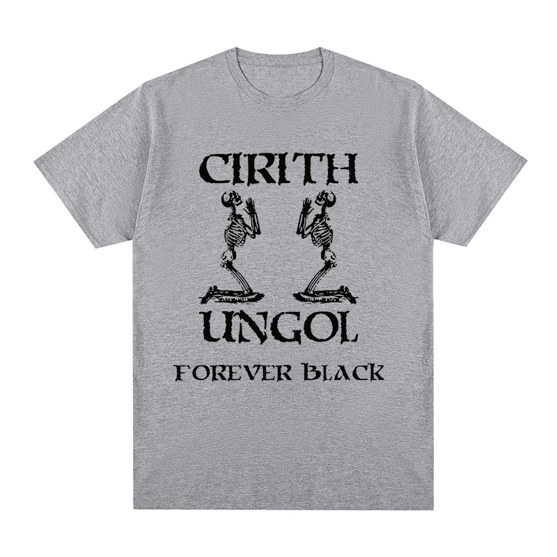 

Cirith Ungol Forever Black COUNTRY BAND SKULL T-shirt Cotton Men T shirt New TEE TSHIRT Womens Tops