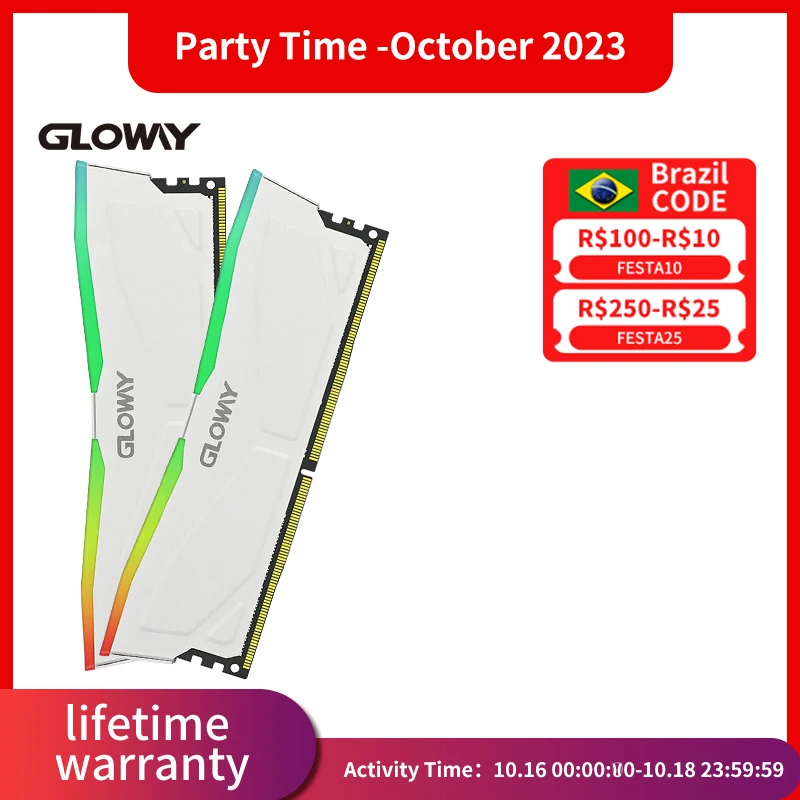 Оперативная память Gloway 32 Гб DDR4 3200 МГц RGB (8GBX2) 3600 МГц (16GBX2) Memoria DIMM для настольного компьютера