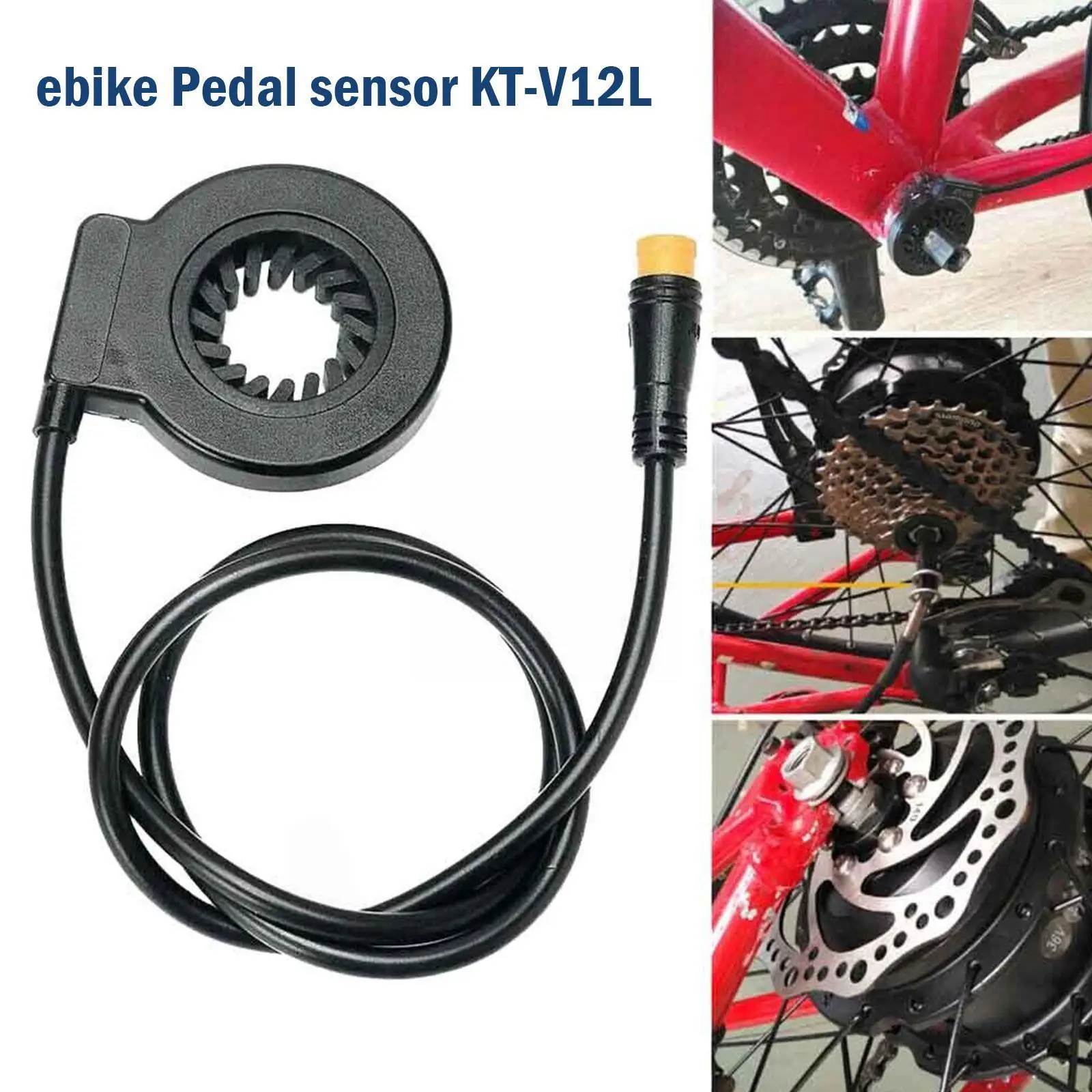 

Electric Bike PAS Sensor For KT-V12L 6 Magnets Pedal Assistant Sensor Dual Hall Sensors 12 Signals e-bike PAS Sensor ebike R6E5