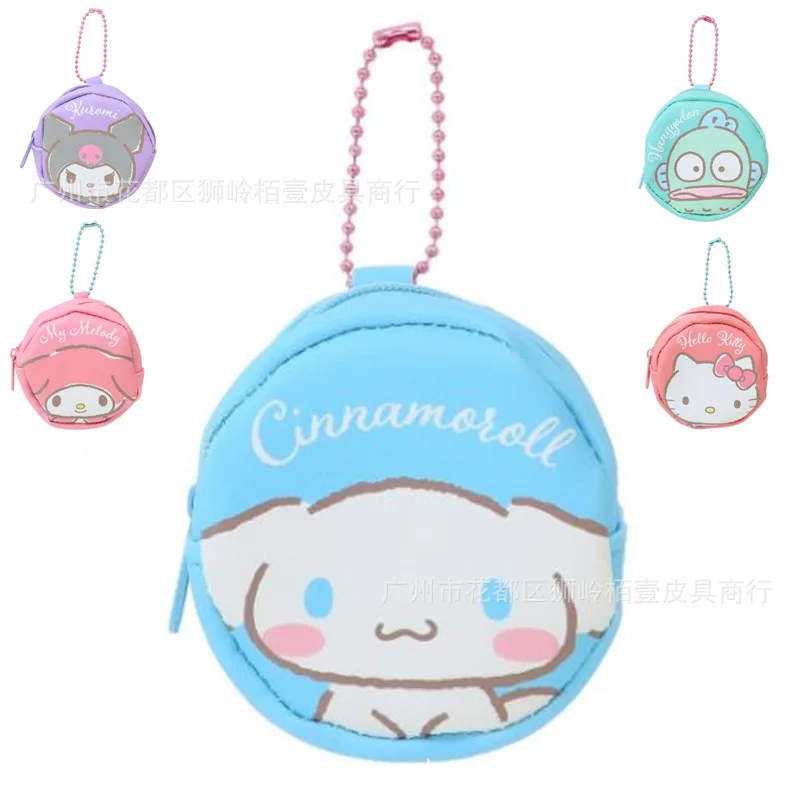 

Милый Sanrio Cinnamoroll My Melody Kuromi аниме мультяшный милый маленький кошелек Zero ПУ ручная сумка Подвеска сумка для хранения