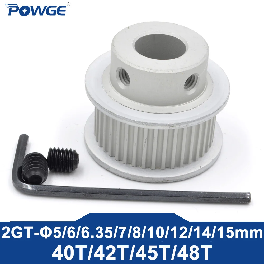 

POWGE Шкив ГРМ 40/42/45/48 зубов 2MGT 2GT