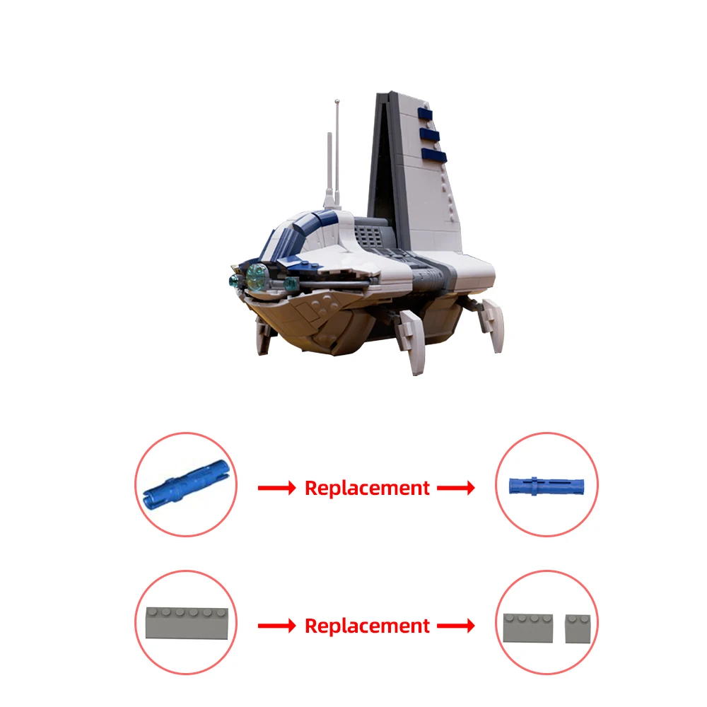 Gobricks CIS Sheathipede Shuttle Конструктор