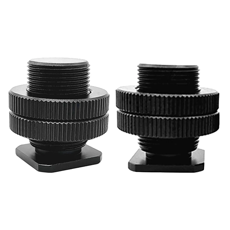 

Camera Accessories Hot Shoe Adapter Female 5/8 Inch Male Threaded Stud Tripod Screw Up Down Lock Tripod Screw