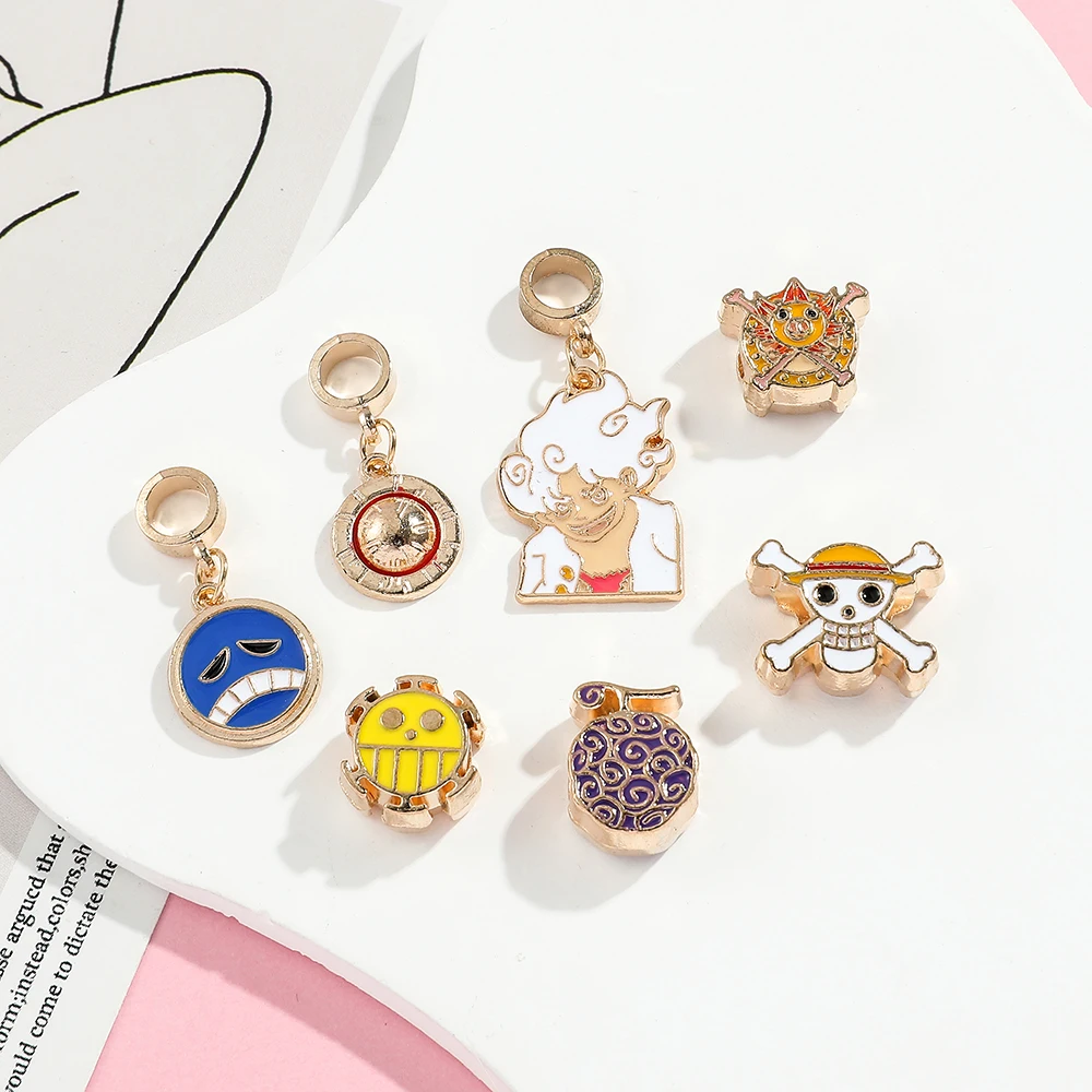 Цельный Эмалевый Браслет D.Luffy с обезьяной сделай сам браслет ожерелье ювелирные