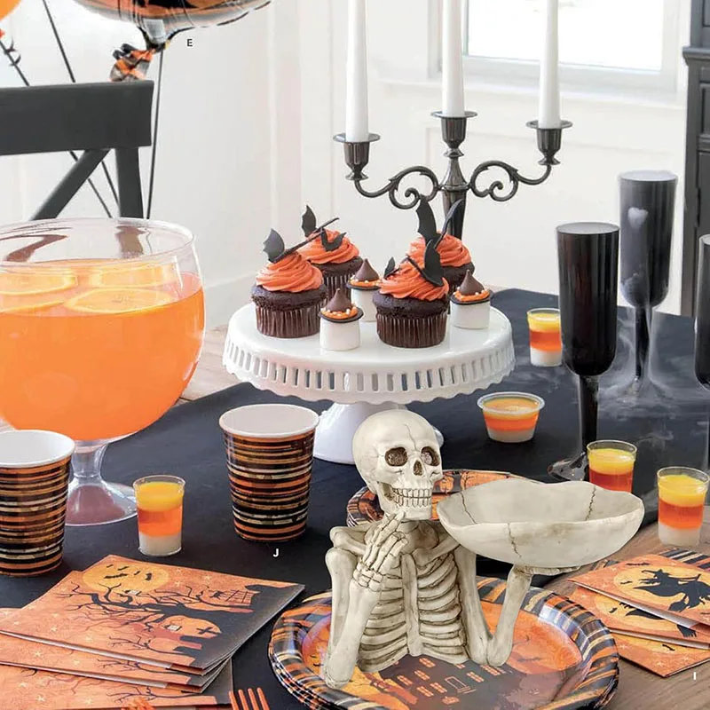 Ермакова Хэллоуин Миска для конфет Смола Панк Череп Чаша Ключ Фруктовые закуски