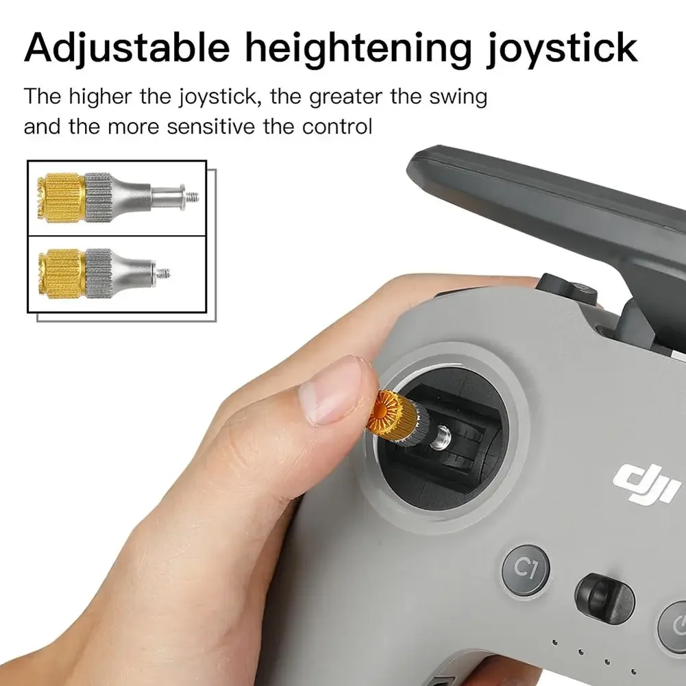 

Thumb Rocker Adjustable Joystick Rods Compatible For Dji Mini3 Pro/avata/fpv With Screen Remote Control