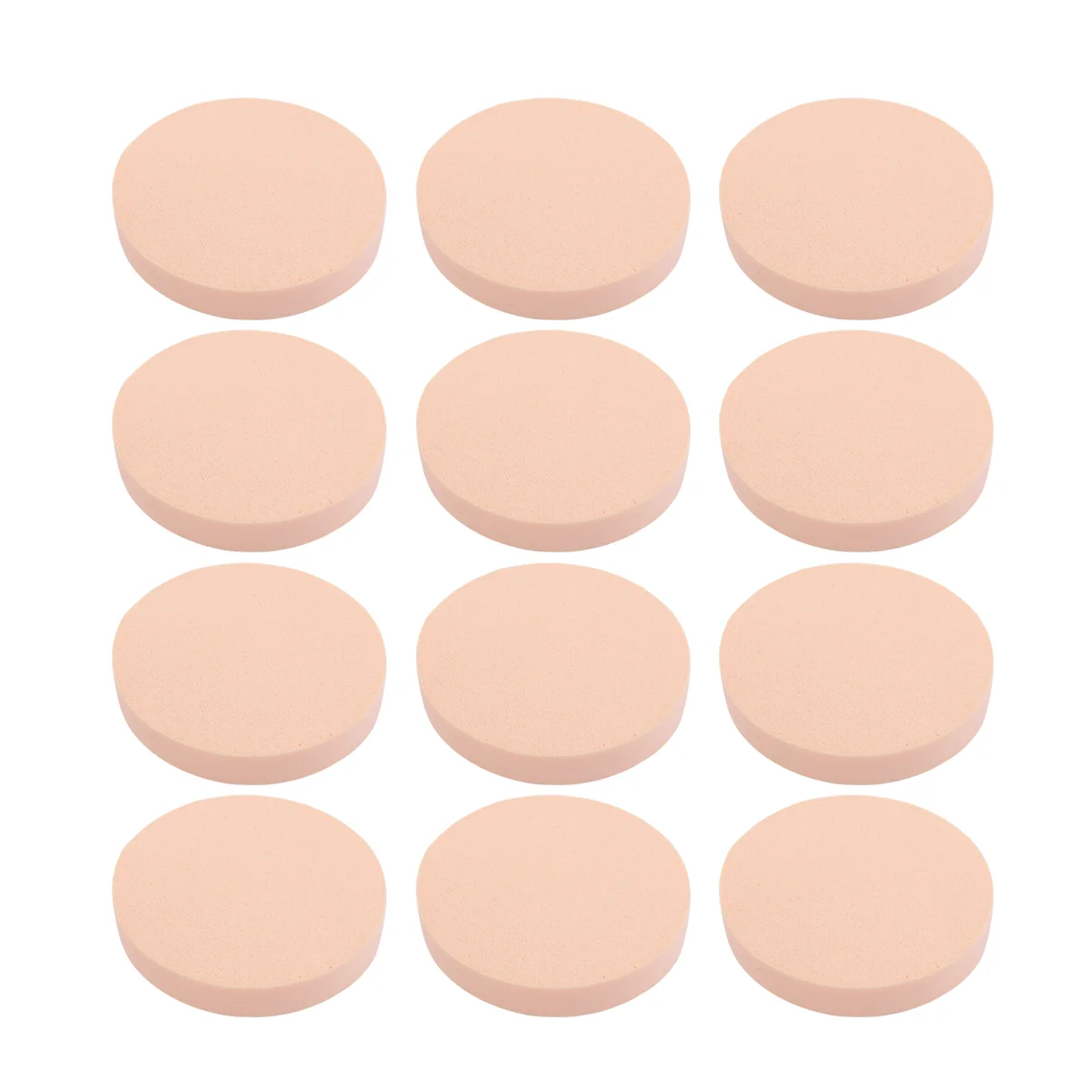 

12pcs Round Sponge Foundation Sponge Puff Makeup Applicator Powder Sponge Puff Compact Powder Makeup Sponge