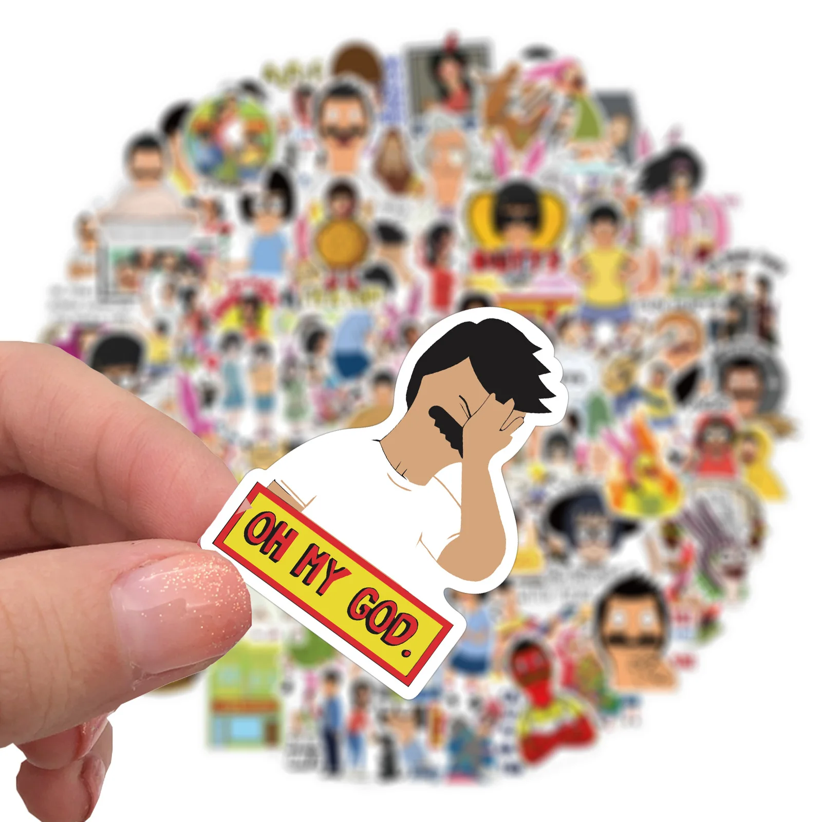 100 листов водостойкие стикеры в стиле аниме для украшения чемоданов