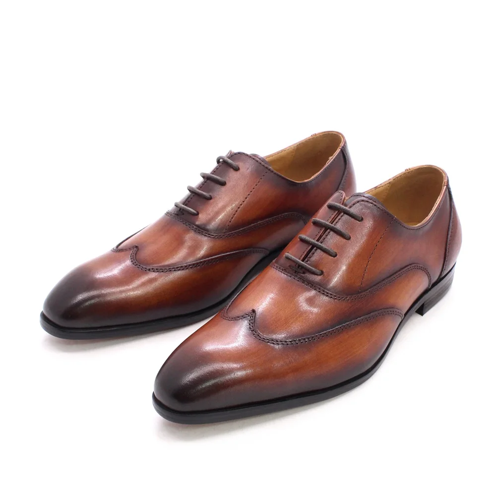 

Классические детские туфли-оксфорды из натуральной кожи, роскошные дизайнерские вечерние школьные туфли на шнуровке с закрытым носком для ...