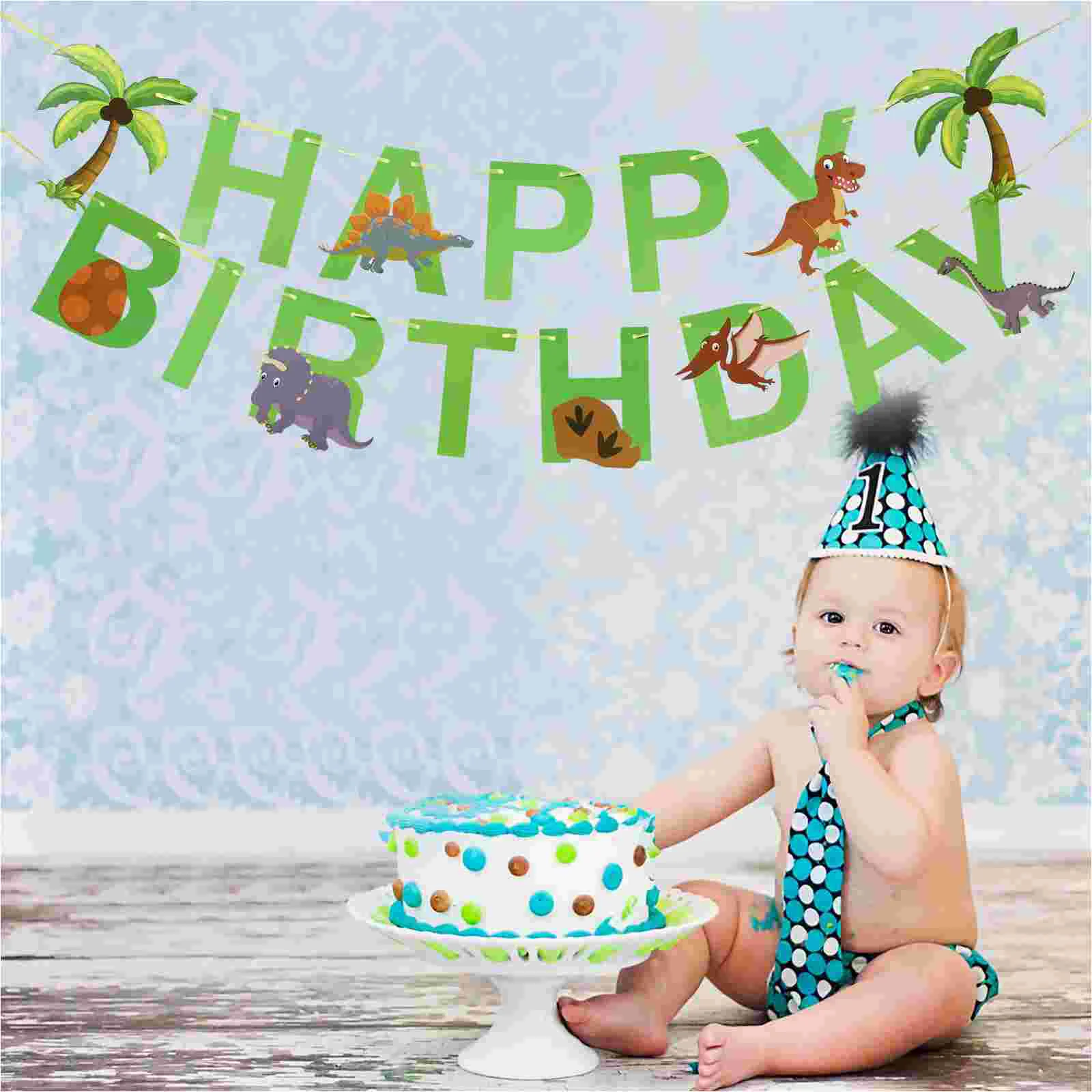 

Hanging Banner Backdrop Birthday Party Supply for Boys Girls