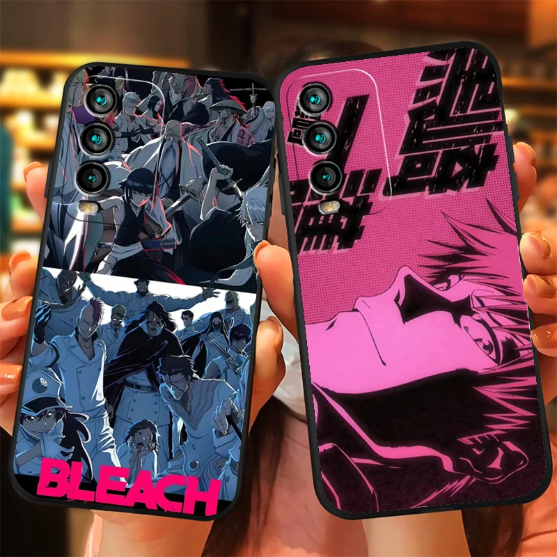 

BLEACH Japanese Anime Phone Cases For Xiaomi Redmi Note 9 Pro 9A 9T 8A 8 2021 7 8 Pro Note 8 9 9T Coque Funda Carcasa