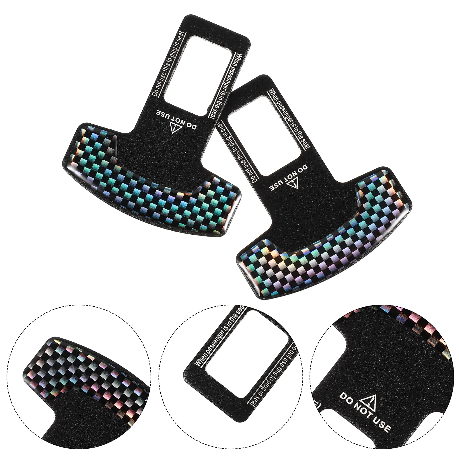 

2pcs Portable Reusable Anti-rust Belt Clip Belt Buckle for Car