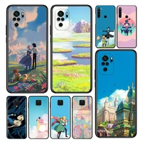 howls howls moving castle silicone coque for xiaomi redmi note 11 11t 10 10s 9 9s pro max 10t 9t 8t 8 7 6 5 pro phone case