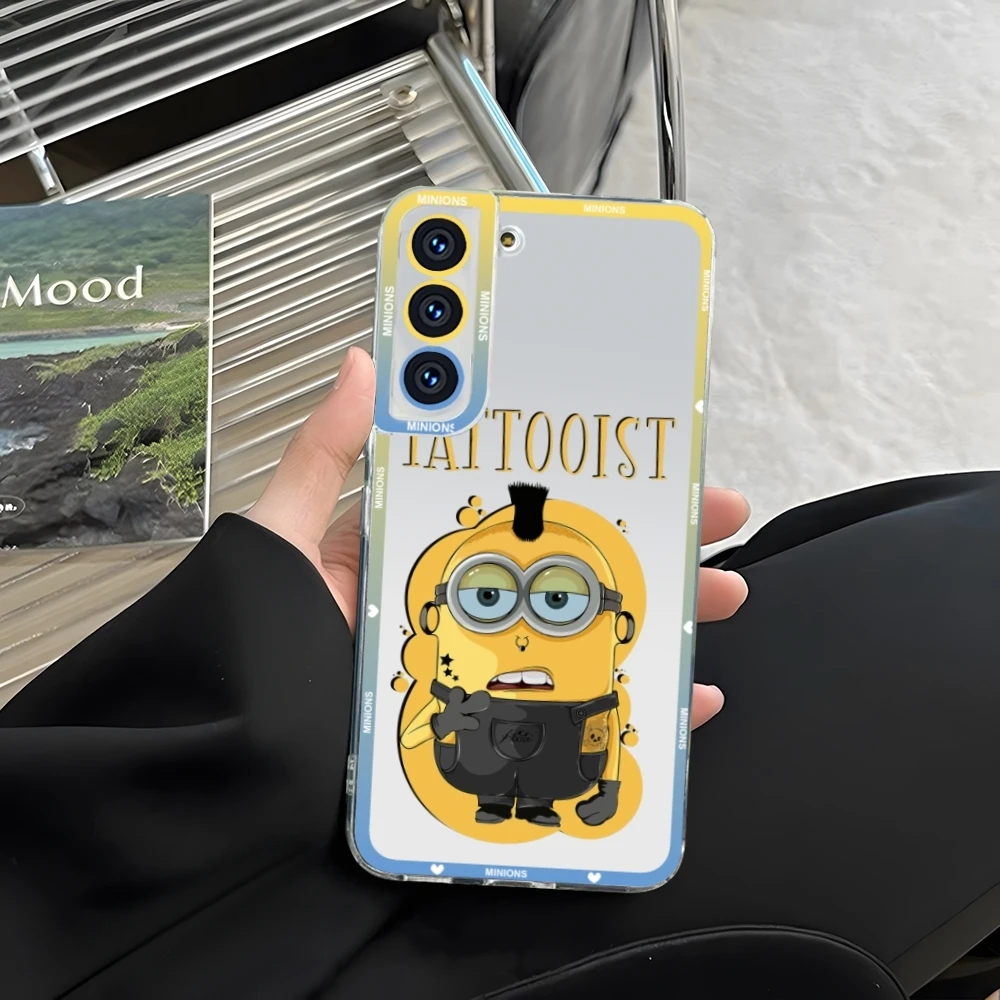 Прозрачный чехол для телефона MinionsES Samsung S23 S20 S21 S22 A11 A13 A22 A31 A32 A51 A52 Plus Ultra Angel Eyes Soft