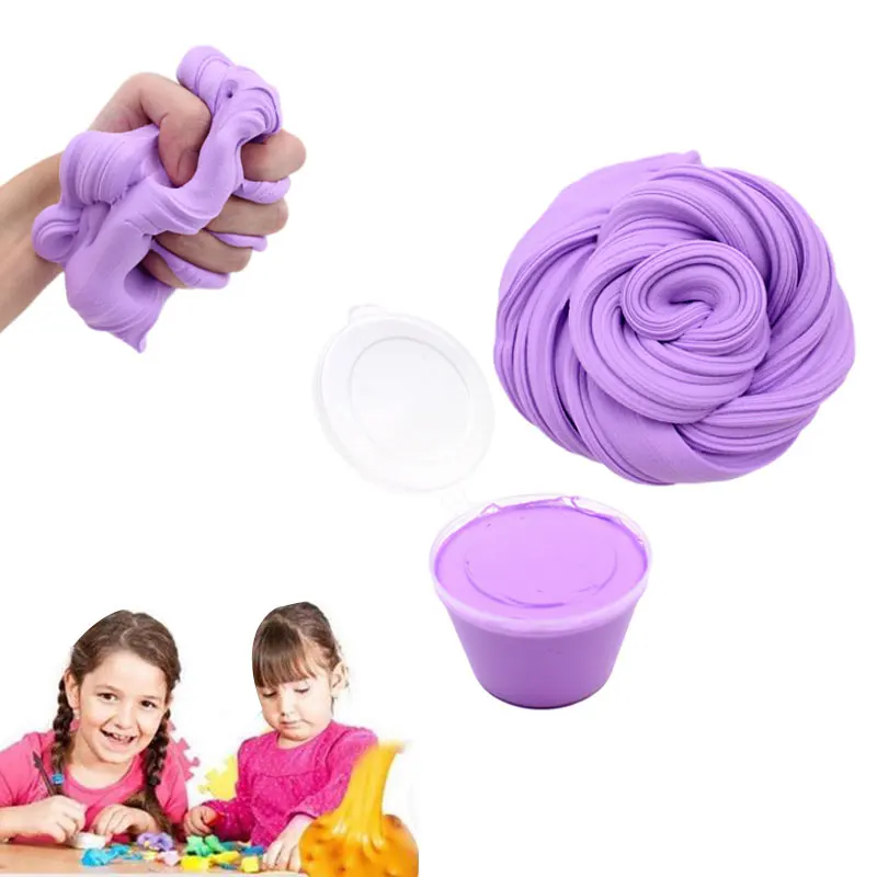 

Kids Toy Gift Stress Relief Kids Toy Plasticine Fluffy Slime With Box Slime Glue For Children Slime Fluffy Supplies Funny DIY