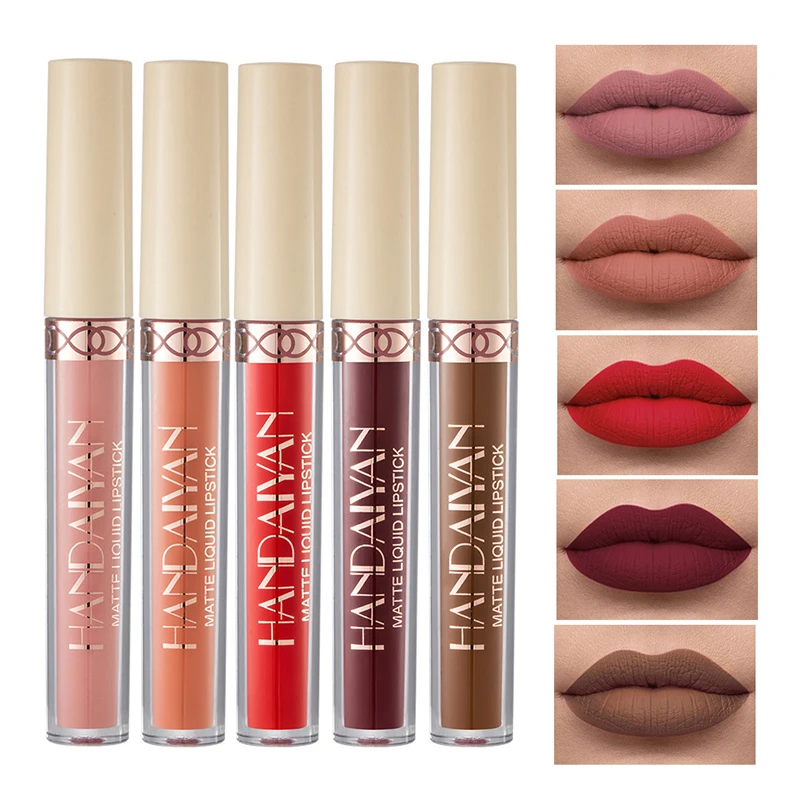 

Matte Velvet Liquid Lipstick Lip Makeup Lip Gloss Moisturizing Waterproof Long Lasting Women Beauty Natural Daily Multi-colored