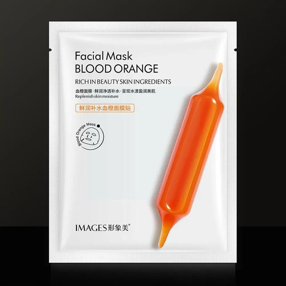 

25ml Moisturizing Essence Blood Orange Shrink Pores Face Whiten Antioxidant Firm Brighten Sheet W0u1