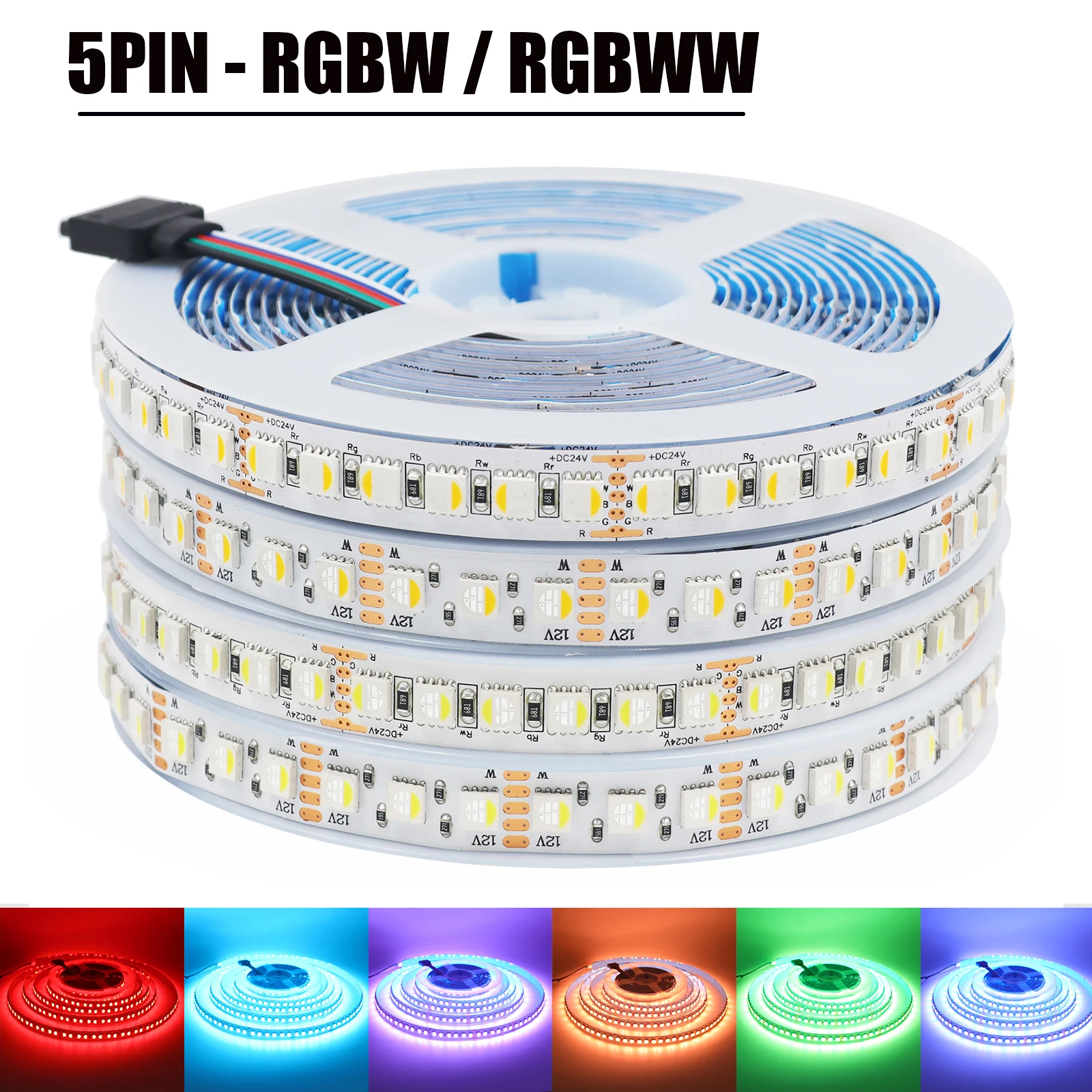 

Светодиодная лента RGBW/RGBWW SMD 5050 108/120 LEDs/m для дома