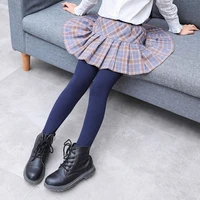 plaid pleated skirt culottes fake two piece tights 2022 spring casual stretch slim skinny pants 4 14years kids girls leggings