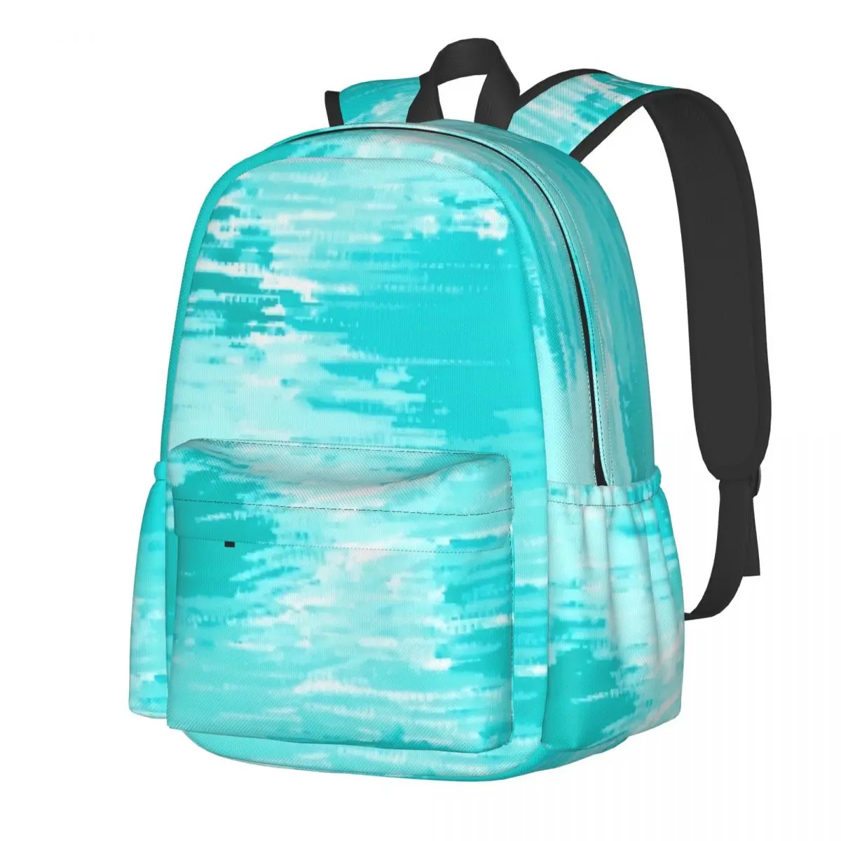 

Bright Brush Print Backpack Teen Abstract Art Durable Backpacks Polyester Streetwear School Bags Outdoor Design Rucksack