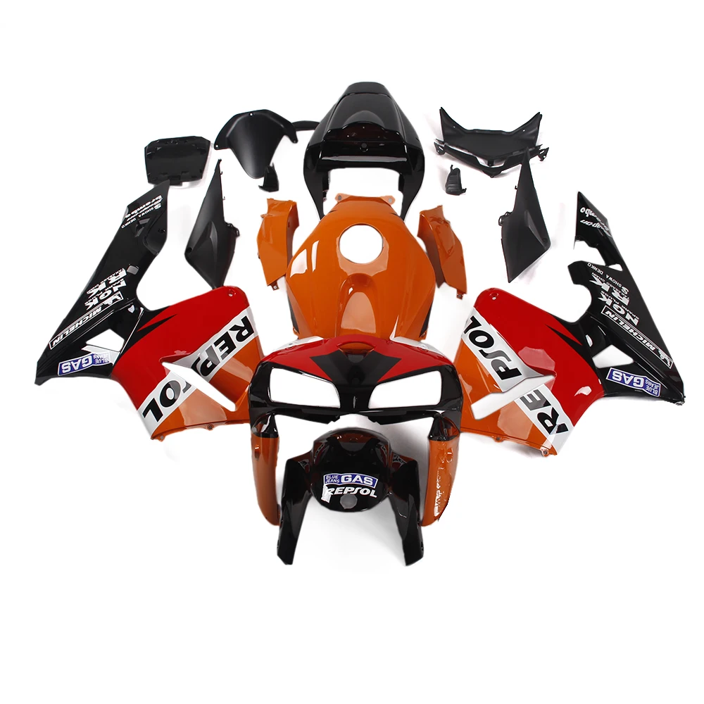 

Orange Black Red Fairings for Honda CBR600RR 2005 2006 ABS Plastic Injection Body Frames F5 05 06 Bodywork Repsol