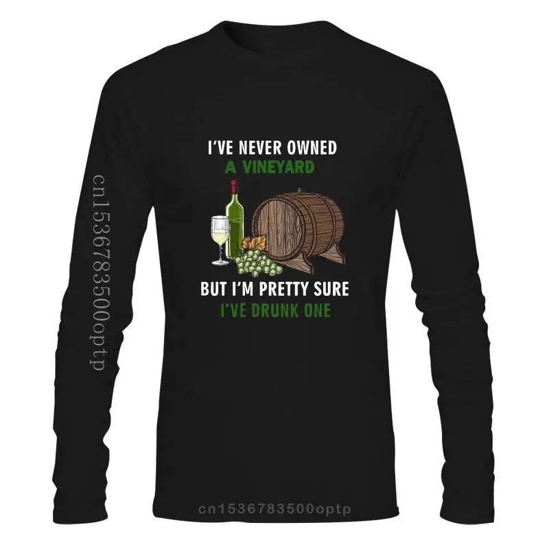 

Мужская одежда, мужская футболка, у меня никогда не было виноградника, но я довольно уверен, что я пьян одно белое вино и бочонку