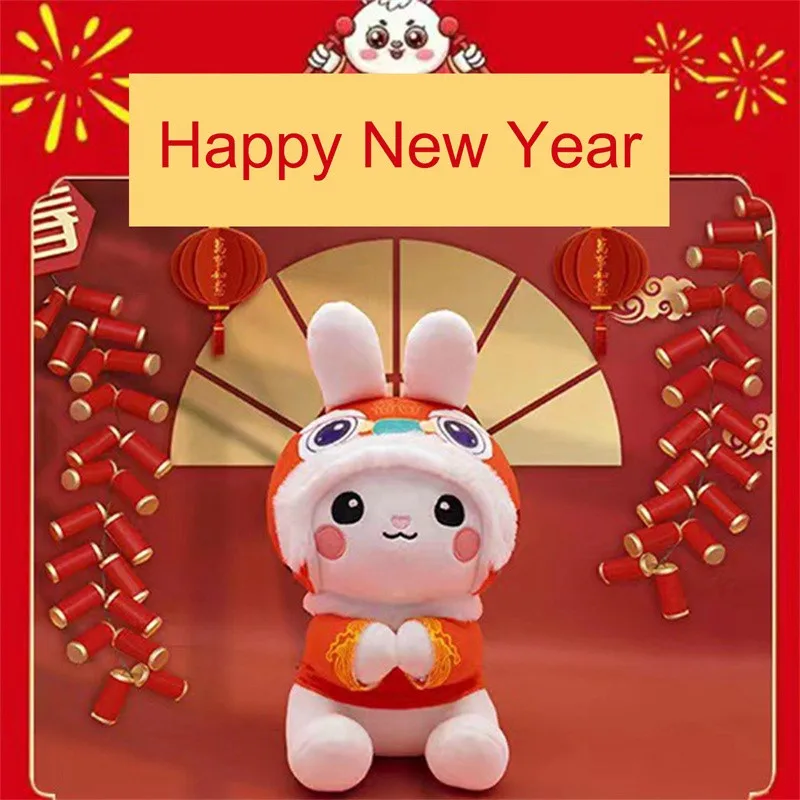 

2023 год кролика талисман плюшевая игрушка Зодиак Кролик Кукла Кролик кукла автомобиль украшение подвеска для компании ежегодное собрание событие подарок