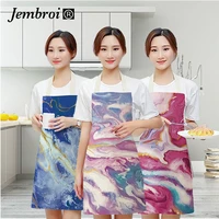 colorful marble baking cooking apron for men woman children kids parentage apron dress pink kitchen accessories custom aprons