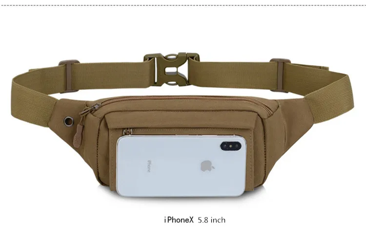 SPIDOR men small waist bag anti theft mini travel bag outdoor sports cell phone key bag running belt pack with earphone jack