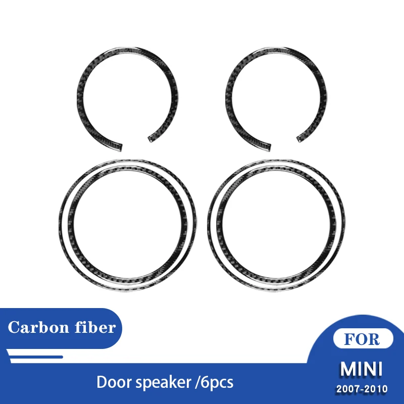 

Pegatinas de fibra de carbono Real para Mini Cooper Hardtop R56 Clubman R55 Convertible R57, accesorios de cambio de marchas par