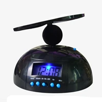flying backlight led display digital alarm clock bedroom loud annoying gift screw propeller snooze lazy abs helicopter