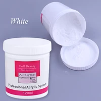 xiaobanban 120g nail acrylic powder clear pink white carving crystal polymer builder nails extension art dust acrylic powder