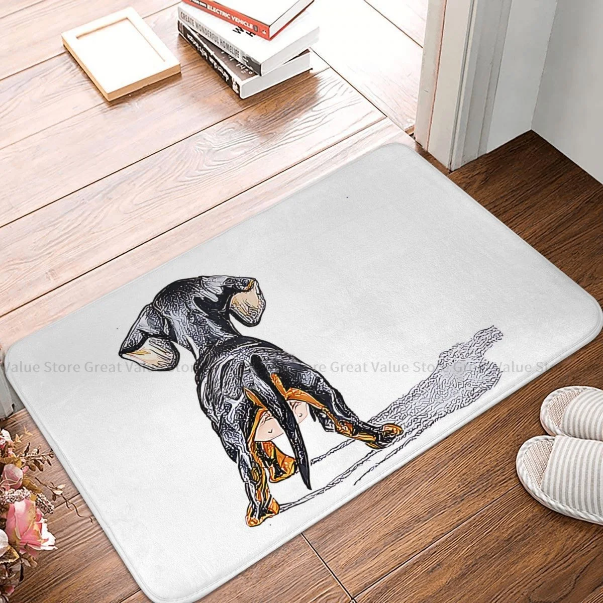 

Dachshund Pet Dog Bath Mat Pupy Back Doormat Living Room Carpet Balcony Rug Home Decor