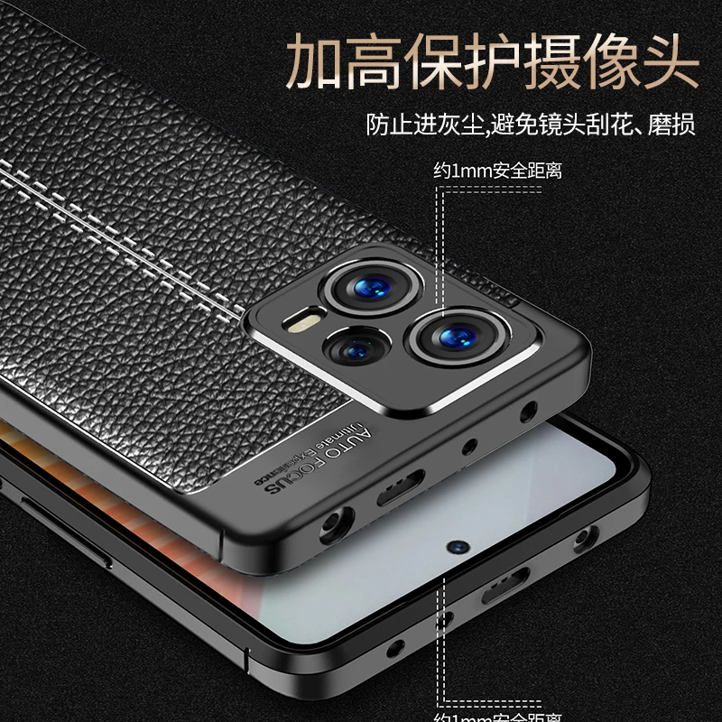 For Xiaomi Redmi Note 12 Pro Case For Redmi Note 12 Pro Cover Capas Bumper TPU Soft Leather Fundas Redmi Note 12 Pro Plus Cover