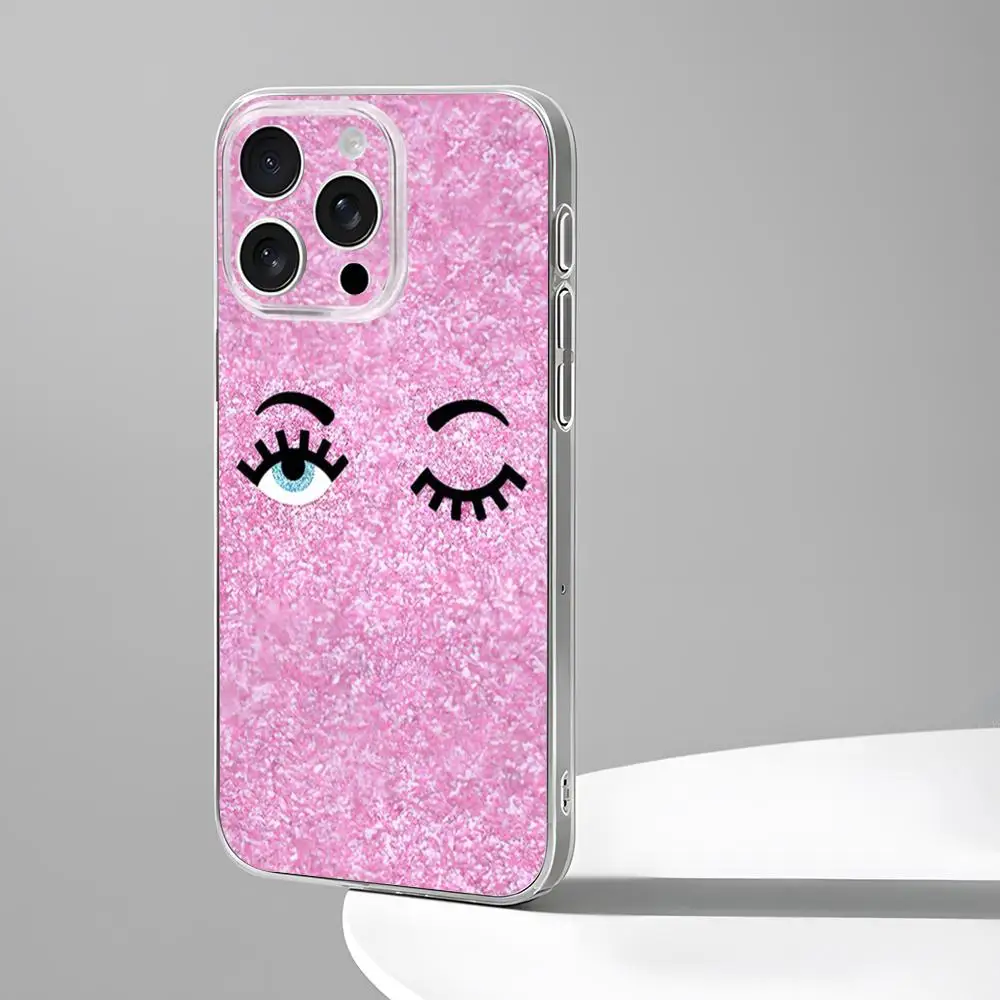 Чехол для телефона Hot Chiara Ferragni Eyes новый IPhone 16 15 14 12 13 11 Pro Max Mini X XR XS Plus черный