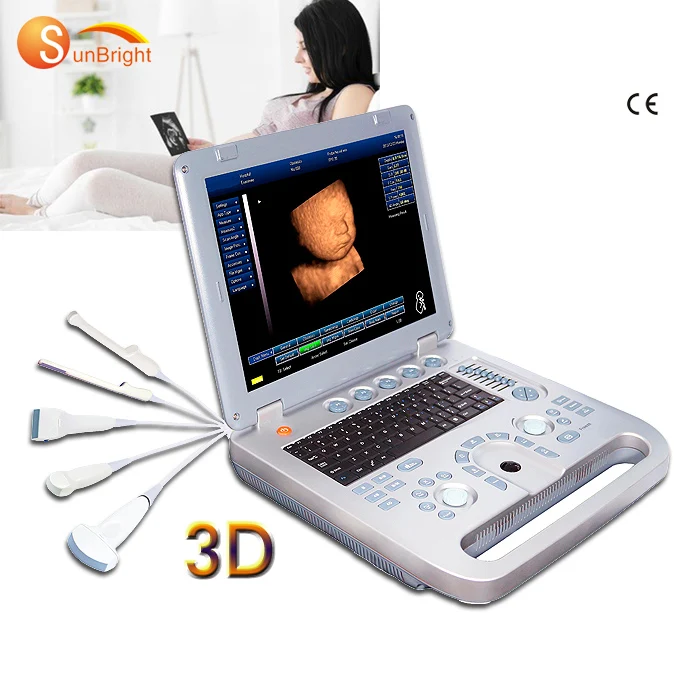 

portable 3d ultrasound machine medical scan digital pseudo color usg 4d optional ecography