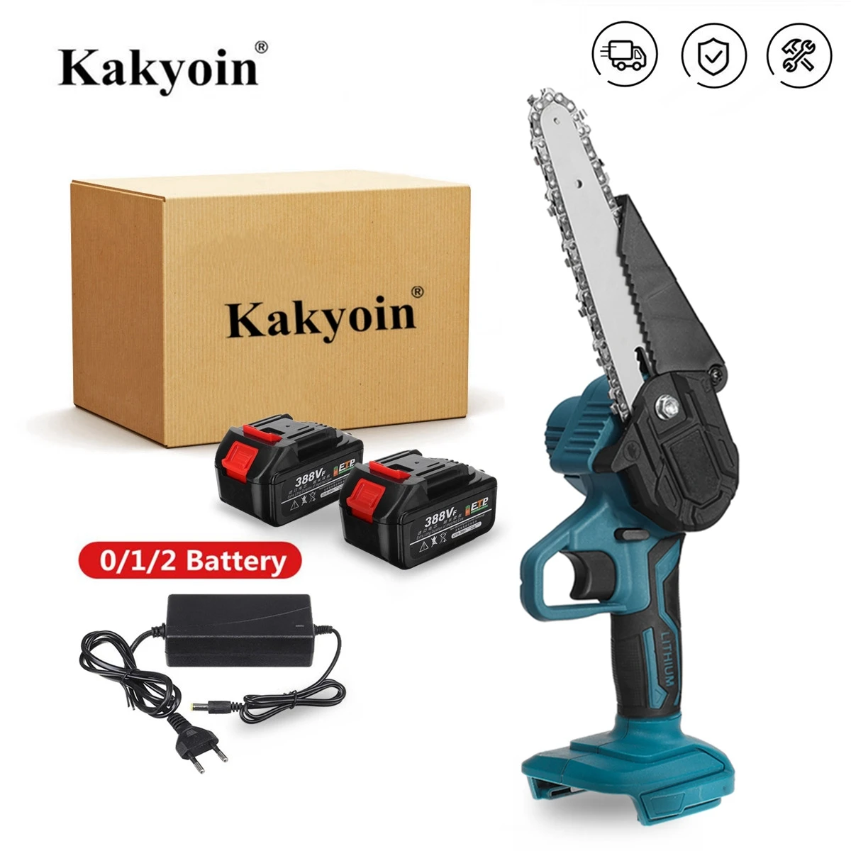 

2500 Вт 6-дюймовая Беспроводная электрическая пила, обрезка цепной пилы, батарея 15000 мАч, для садовых деревьев, резаки для дерева Makiita, батарея 18...