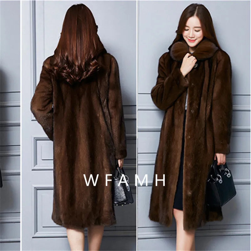 New Women's Winter Coat 2022 Coats Woman Winter 2022 Fur Mink Fur Thick Winter High Street Other Slim Real Fur Coats
