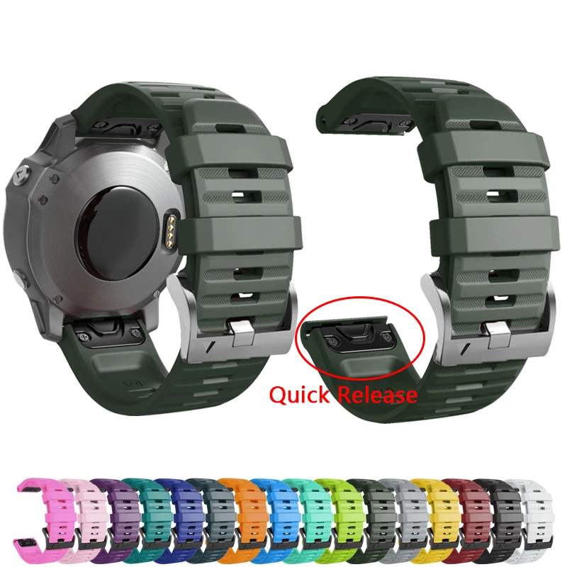 

Ремешок силиконовый для смарт-часов Garmin EPIX Gen 2 Fenix 6 7 COROS VERTIX, 22 мм