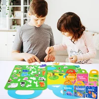 children montessori early education toys baby diy educational cognitive learning toys kids gifts magnetic puzzle toy reusable
