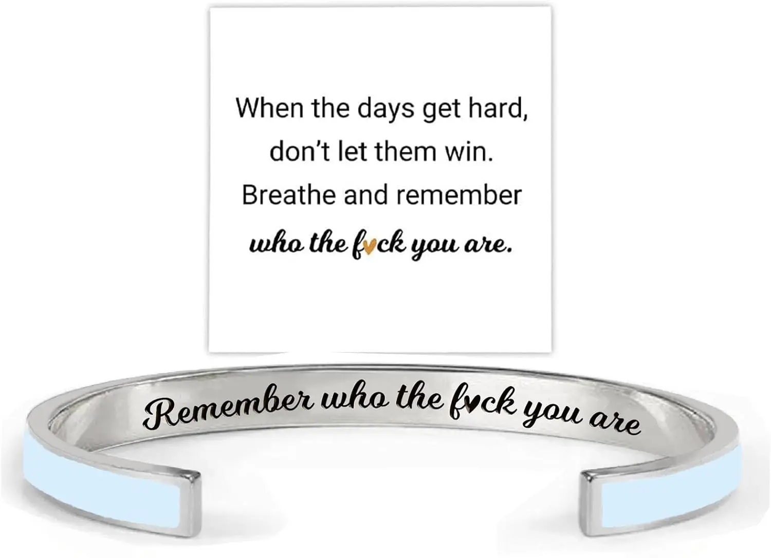 Помните кто Ф ти мотивационный браслет вдохновляющие браслеты-манжеты из