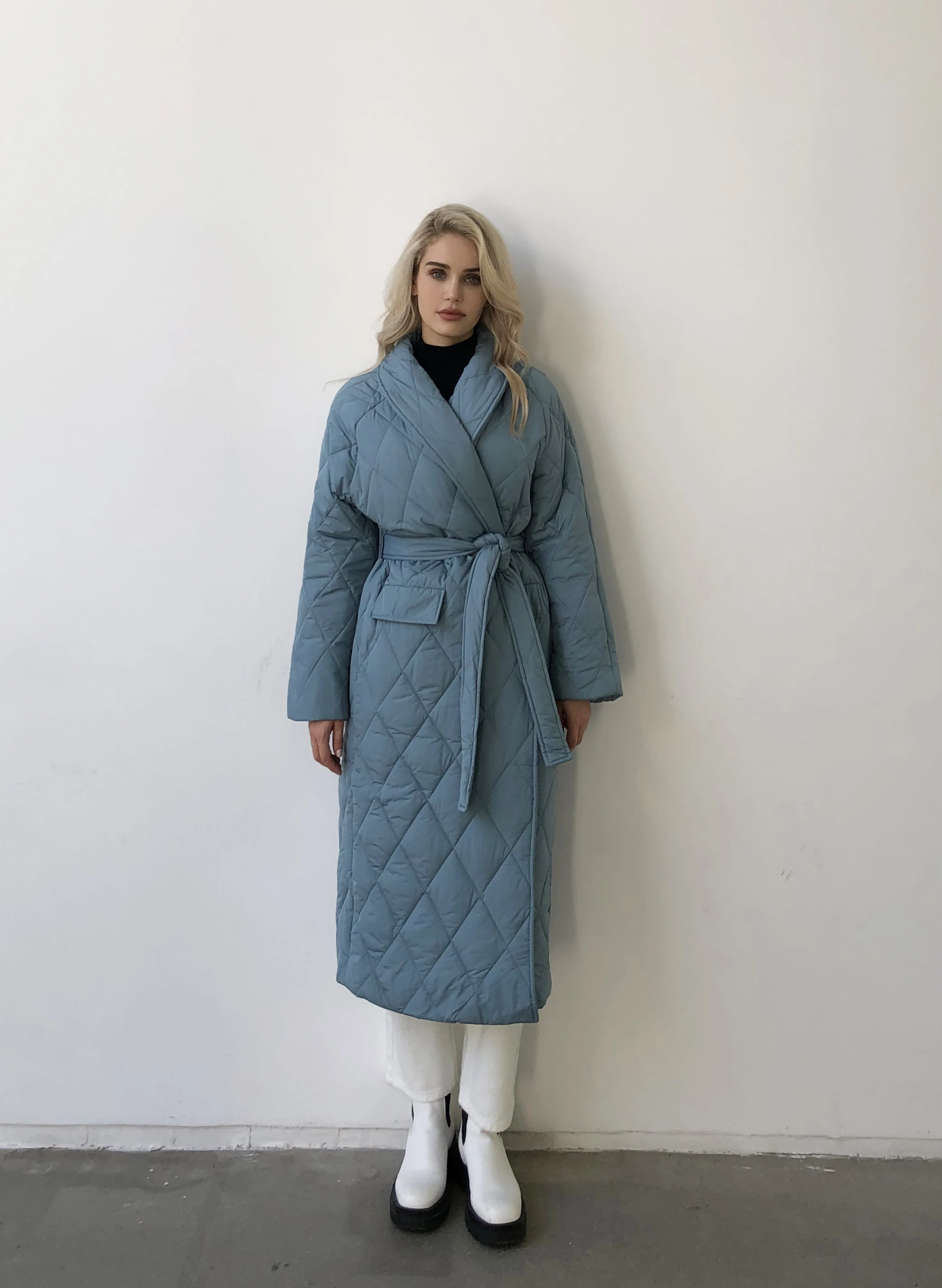 New Design 2022 Women Winter degree Thick Coat Warm Parka Oversized Maxi Long coat with belt Casual Outerwear