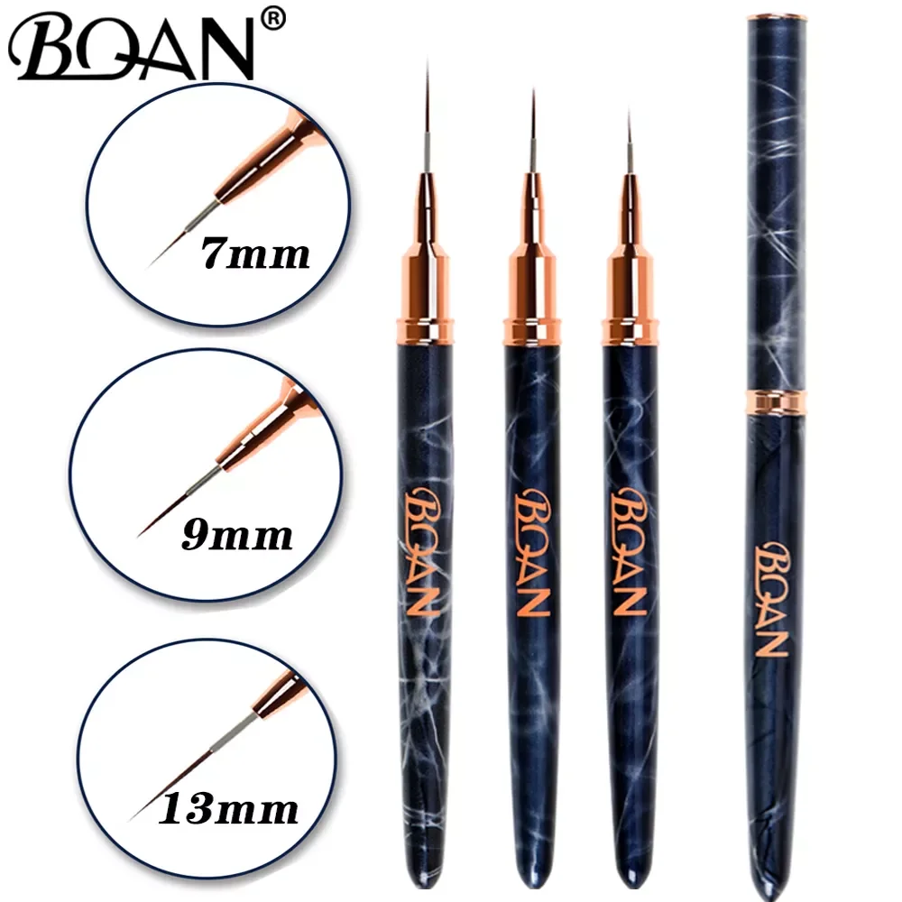 

BQAN 3PCS Nail Art Liner Brushes Gel Nail Brush Gel Nail Polish Painting Brush Nail Art Design Brush Pen Set Drawing Pen for Gel
