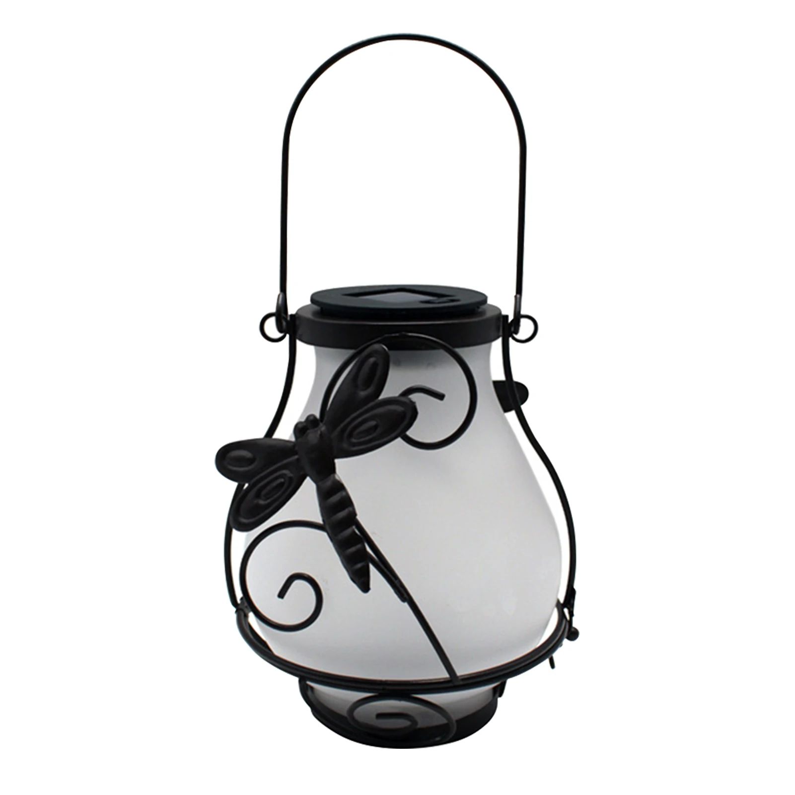 

Outdoor Waterproof Porch Tabletop Pathway Flickering Flame Antique Solar Lantern Auto On Off Garden Decor Hanging Lamp Realistic