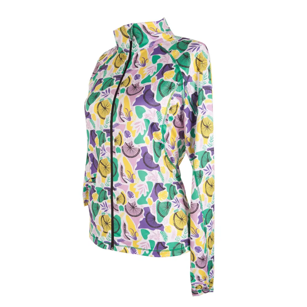 

Biggdesign Nature Discovery Женская толстовка с молнией с длинным рукавом многоцветная Спортивная повседневная одежда