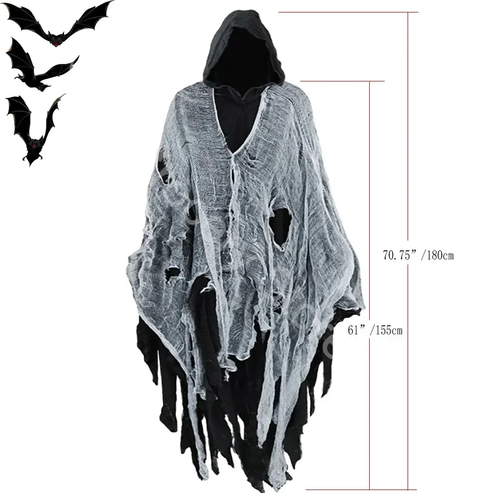 Привидения на Хэллоуин демоны косплей костум готический ужас зомби штурмовые