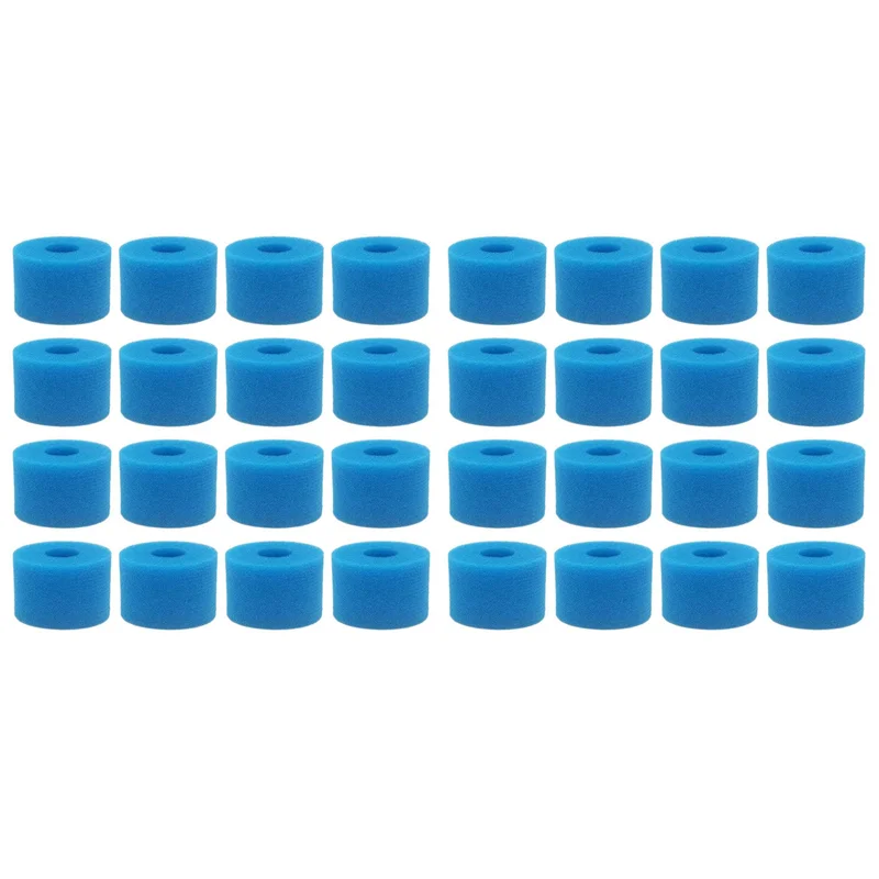 

32Pc for Pure Spa Reusable Washable Foam Hot Tub Filter S1 Type
