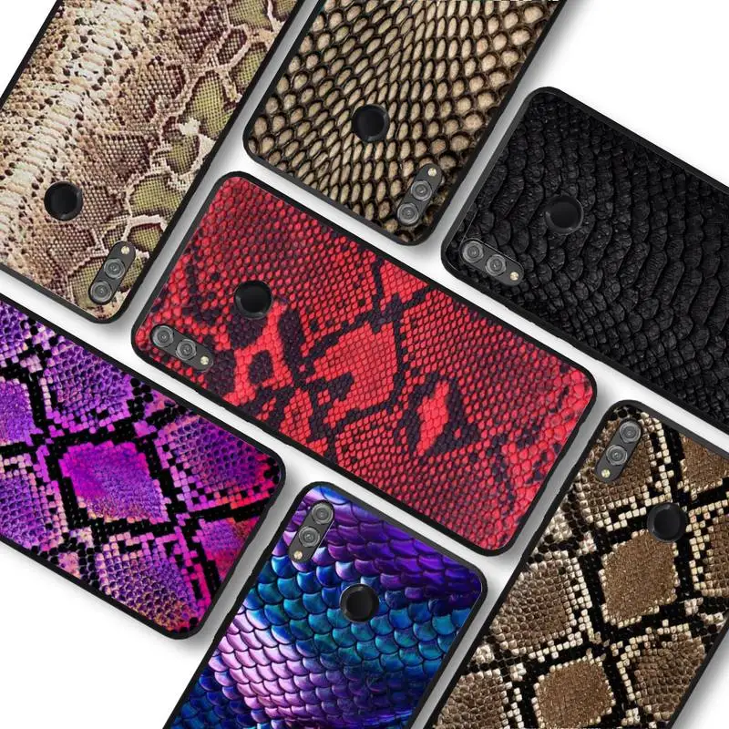 

Snake Skin print animal Phone Case For Huawei honor 10Lite 10i 20 8x 10 for Honor 9lite 9xpro Back Coque